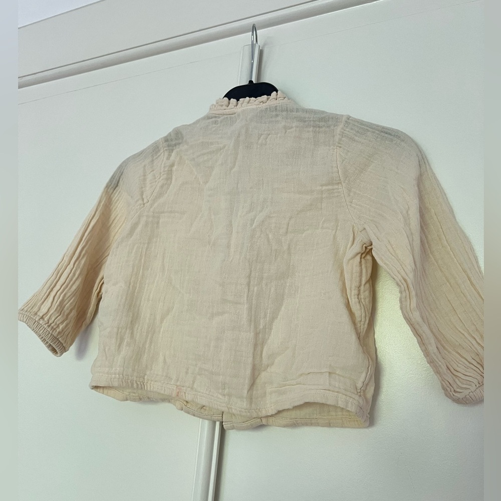 Petit Bateau Cream Button-Down Blouse - Picture 8 of 8